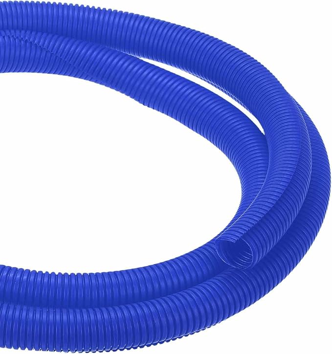 DMiotech 10ft Wire Loom Split Tubing 1 1/4 Inch(31.8mm) ID, Cord Protectors from Pet Flexible Conduit Cable Management for Office Home Garden, Blue