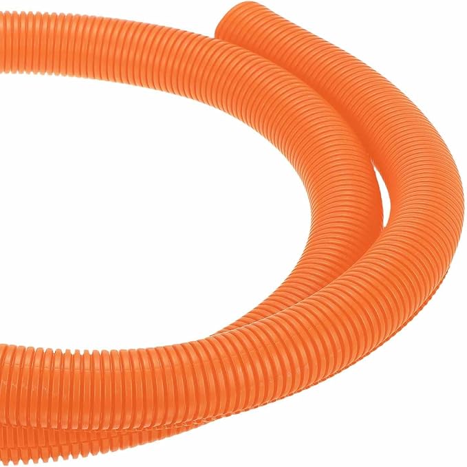 DMiotech 6.6ft Wire Loom Split Tubing 1 1/2 Inch(38.1mm) ID, Cord Protectors from Pet Flexible Conduit Cable Management for Office Home Garden, Orange