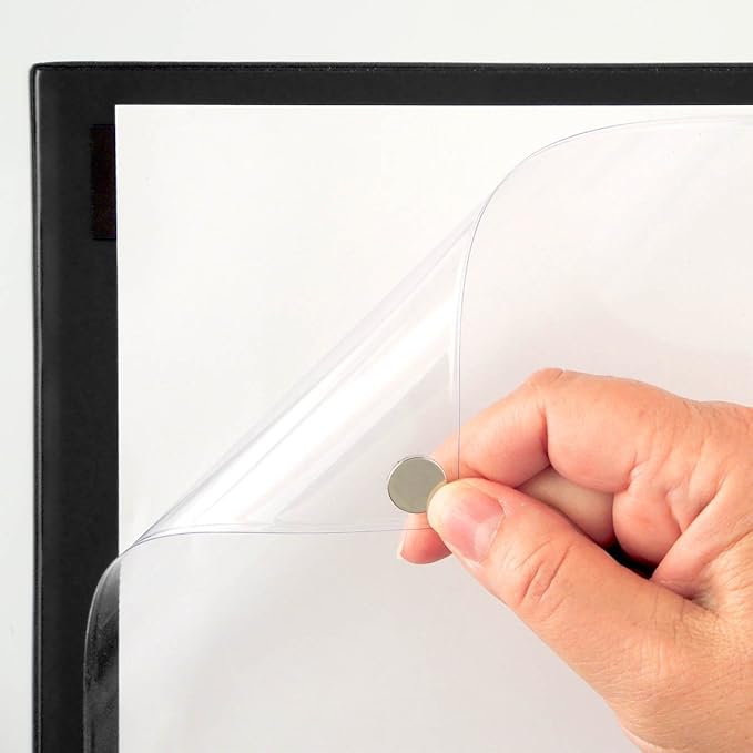 StoreSMART® Magnetic Closure Pockets - Magnetic-Back - 11" x 17" - 100-pack - Black - MCP3512MB-BK-100