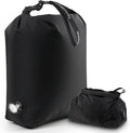 Travel Compression Laundry Bag, Pump-Free Vacuum Space Saver Bag for Dirty Clothes, Reusable Waterproof Wet Dry Bag, Travel Laundry Bag for Luggage, Packing, Suitcase (1 Pcs)（Black, L)