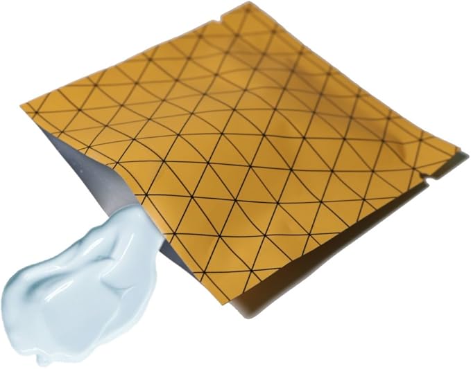 100 PCS 4 Mil Thick Open Top Heat Seal Bags, PET+AL+PE Mylar Bags with Easy Tear Notch, Resealable Heat Sealable Pouch for Food Storage, Packaging, Not Vacuum Bags (Orange, 8 * 12CM/3.2"*4.7")