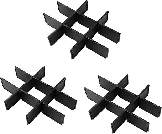 48-22-8473 For Milwau-kee Packout Dividers | Packout 3 Drawer Dividers Tool Box (Black-3 Pack)