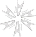 Mini Skater 1 Inch Length Small Earphone Wire Clips Headphone Mount Cable Clothing Clip Earbud Clip to Keep Earphone/Microphone Cord in Place for 1.5mm Wires Diameter Round Wire Earphones,6Pcs (White)