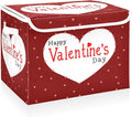 CaTaKu Large Fabric Storage Bins With Lids,Valentine's Day Hearts Storage Boxes With Handles for Organizing Clothes, Collapsible Storage Cube Bins Baskets for Shelves
