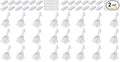 Vmaisi 24 Pack Cabinet Locks Child Safety Latches - Baby Proofing Cabinets Drawer Lock with Adhesive Easy Installation - No Drilling or Extra Screws (White)