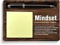 Inspirational Sticky Note Holder Positive Home Office Decor Motivational Gifts for Coworkers Employees Colleagues Mindset Definition Self-Stick Note Pad Holders