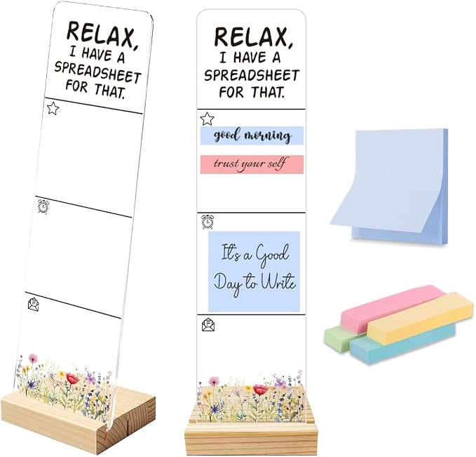 Sticky Notes Monitor Memo Board I Have A Spreadsheet for that Funny Office Quote Message Board Portable Sticky Note Holder with 200 Sheets Sticky Notes Humorous Desk Decor and Gift