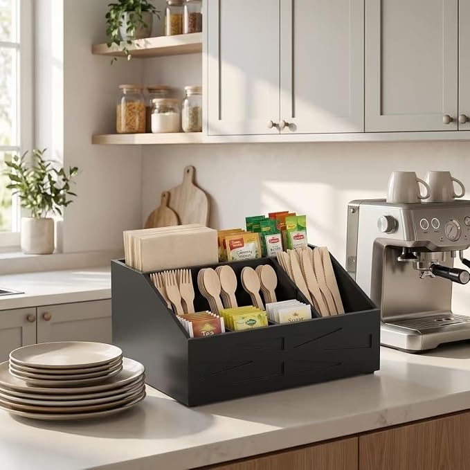 Large Mail Organizer Countertop,Farmhouse Desk and Kitchen Countertop Storage, Letter Sorter, Desk Mail and Bill Organizer, Desktop File and Paper Holder