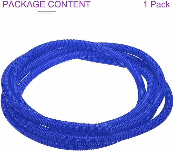 DMiotech 20ft Wire Loom Split Tubing 5/8 Inch(15.9mm) ID, Cord Protectors from Pet Flexible Conduit Cable Management for Office Home Garden, Blue
