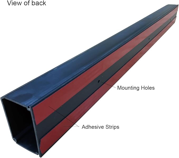 Electriduct XX-Large Latching Cable Raceway - 3" x 2" Channel Size - 2 Sticks - 6 Feet (12 Feet Total) - Black