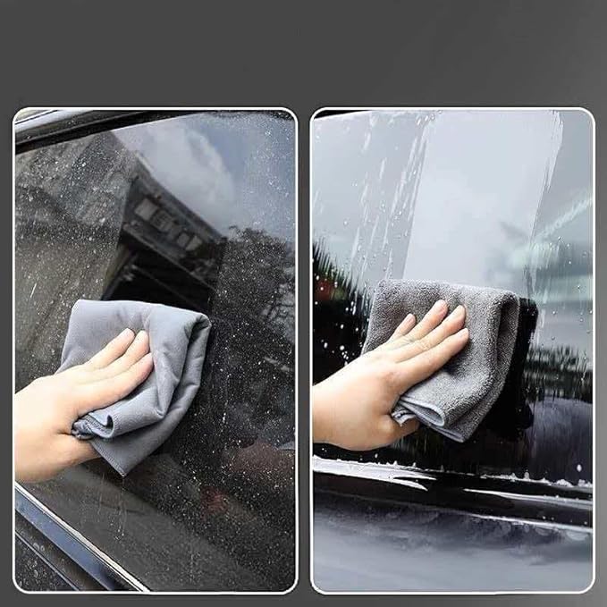 Car Interior Suede Cleaning Towel for Sonata SEL 2024, Ultra Soft High Absorbent Lint Free Scratchless Auto Detail Cloth Grey,M30cm×60cm