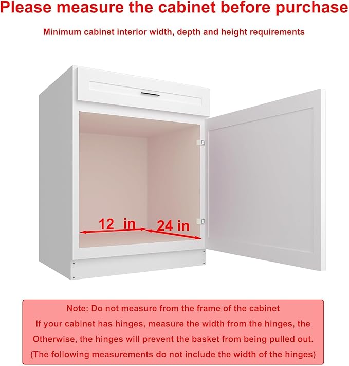 Wooden Pull out Cabinet Organizer 11" W x 21" D x 3.35" H, Heavy Duty Slide Out Drawers Pull-Out Home Organizers for Kitchen Cabinets