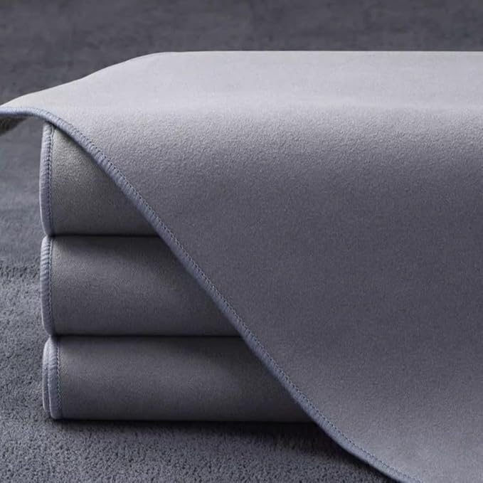 Car Interior Suede Cleaning Towel for Sonata SEL 2024, Ultra Soft High Absorbent Lint Free Scratchless Auto Detail Cloth Grey,M30cm×60cm