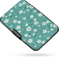 Credit Card Holder RFID Aluminum card case Daisy mini Wallet Women Men | ABS Business ID Case,Hard Case Large Capacity 6 Slots, Waterproof Durable ，Secure Closure Slim Small Credit Card Protector