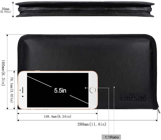 ENGPOW Receipt Coupon Organizer, Fireproof 13 Pockets Accordian Folder | Expanding File Organizer with Labels,Portable Money Storage Holder,Home Office Travel Supplies,A5 Size,(11.4" x 6.7")