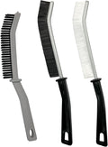 Crevice Cleaning Brush, Hard-Bristled Gap Scrub Brush, Toilet Gap Cleaning Brush Tool, for Scrub Small Spaces, Kitchen, Bathroom, Corner, Grout, Sink, Window Tracks, Hinges, 3pcs