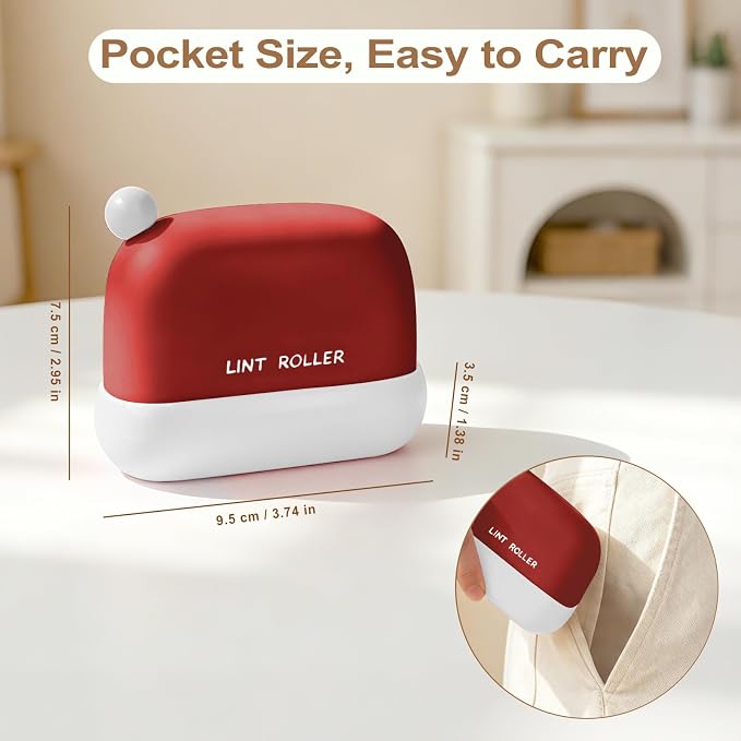8 Roller Refills for Disposable Mini Lint Roller | Refillable, Portable