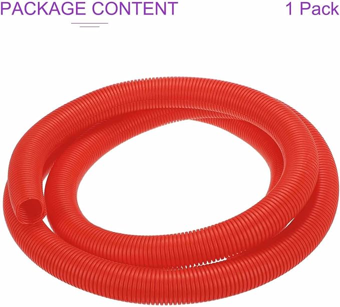 DMiotech 10ft Wire Loom Split Tubing 1 1/2 Inch(38.1mm) ID, Cord Protectors from Pet Flexible Conduit Cable Management for Office Home Garden, Red