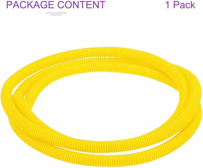 DMiotech 10ft Wire Loom Split Tubing 5/8 Inch(15.9mm) ID, Cord Protectors from Pet Flexible Conduit Cable Management for Office Home Garden, Yellow