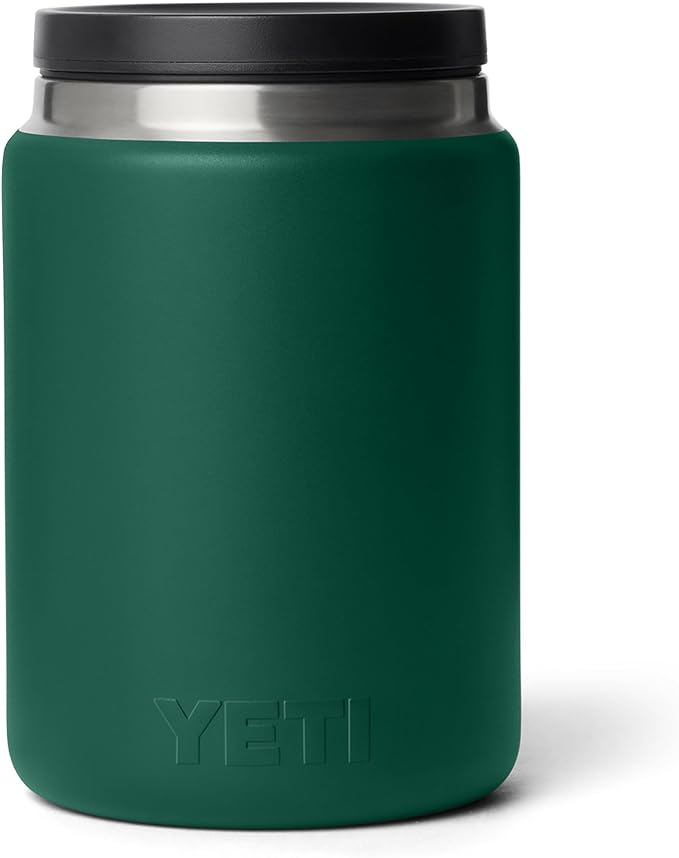 YETI Rambler 24 oz Food Jar, Vacuum Insulated, Stainless Steel, With Airtight Lid, Black Forest Green