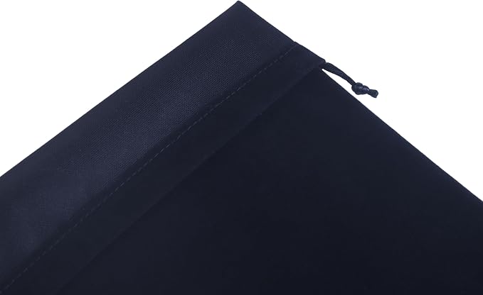 SANSAM Extra Large Drawstring Velvet Dust Bag,3pcs Black 12''x16'' Dust Cover Storage Bags for Purses, Handbags, Travel Storage Pouch for Shoes, Boots