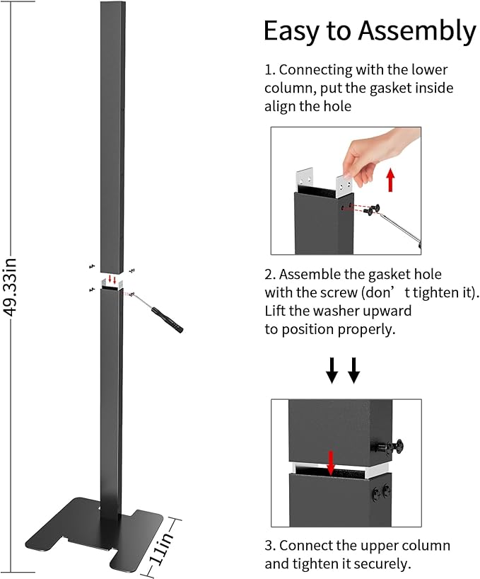 XIGOO Dyson Vacuum Stand for Gen5 Detect V15 V12 V11 V10 V8 V7 V6 | Vacuum Stand for Dyson Cordless Vacuum Cleaners and Accessory, Heavy-Duty Metal Bracket Holder with 6 Hooks, Black