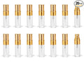 20pcs Empty 3ml Clear Fine Mist Atomizer Glass Bottle Spray Refillable Perfume Empty Bottle Glass for Travel Party Portable Makeup Tool + Free 1ml Pipette