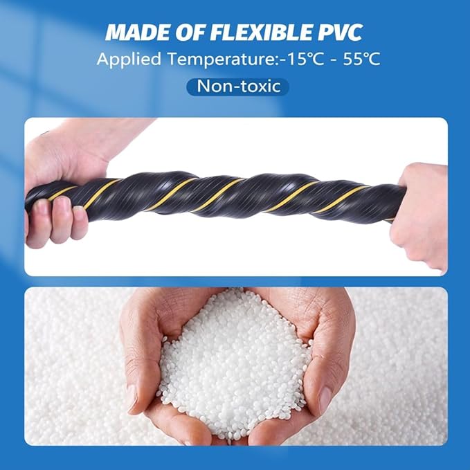 10FT Floor Cord Cover, Heavy Duty PVC Floor Cable Cover,Wire Cover to Protect Wire Prevent Cable Trips for Home Office,Cavity Size 0.94" by0.4