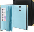 Document Organizer | in Case I Die Binder Organizer with Labels-Black+Blue | Household Information Binder, File Organizer, Important Document Organizer, Folio Folder, Planner