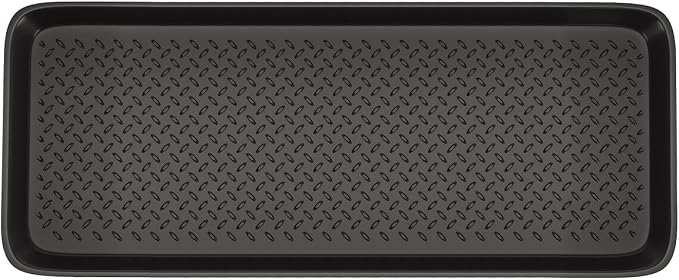 Matace 1 Pack Rubber Large Boot Tray for Entryway,Long Shoe Tray,Slim Boot Mat for Indoor and Outdoor Use, 16x40 in (Pack of 1)