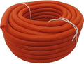 Flexible Polyethylene LDPE Non-Split Corrugated Wire Loom Tubing (1" Dia. x 100 ft, Orange)