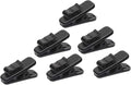 Mini Skater 1 Inch Length Small Earphone Wire Clips Headphone Mount Cable Clothing Clip Earbud Clip to Keep Earphone/Microphone Cord in Place for 1.5mm Wire Diameter Round Wire Earphones,6Pcs (Black)