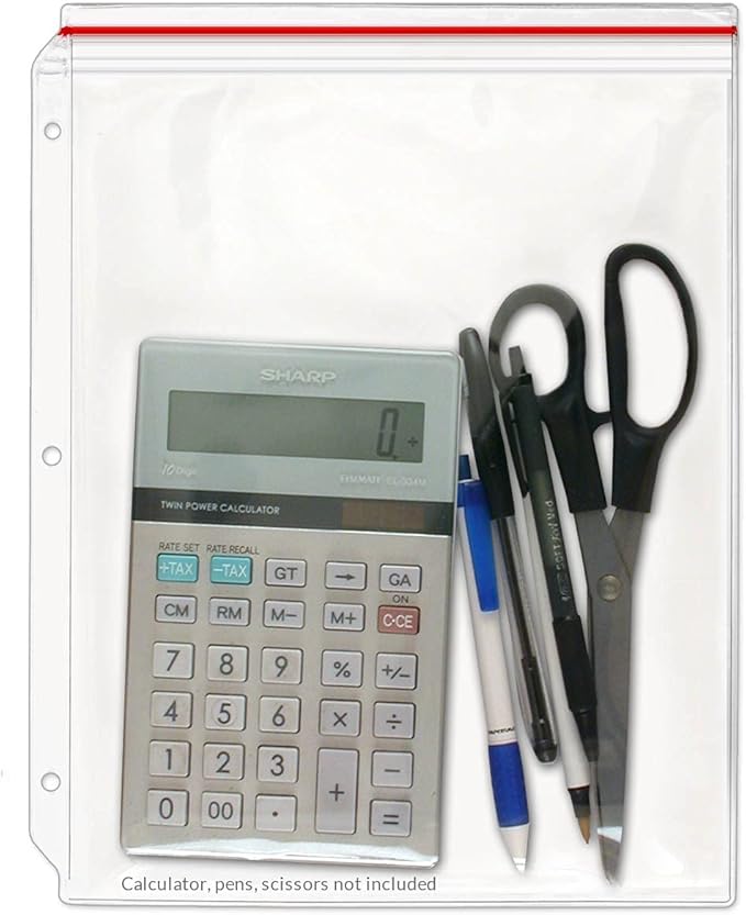 StoreSMART - Supply Zipper Case for 3-Ring Binders - 500-Pack - Vinyl Plastic - VH309-500