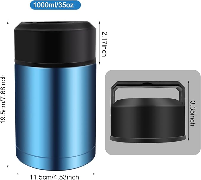 35oz Insulated Lunch Container Leak Proof Vacuum Thermal Flask