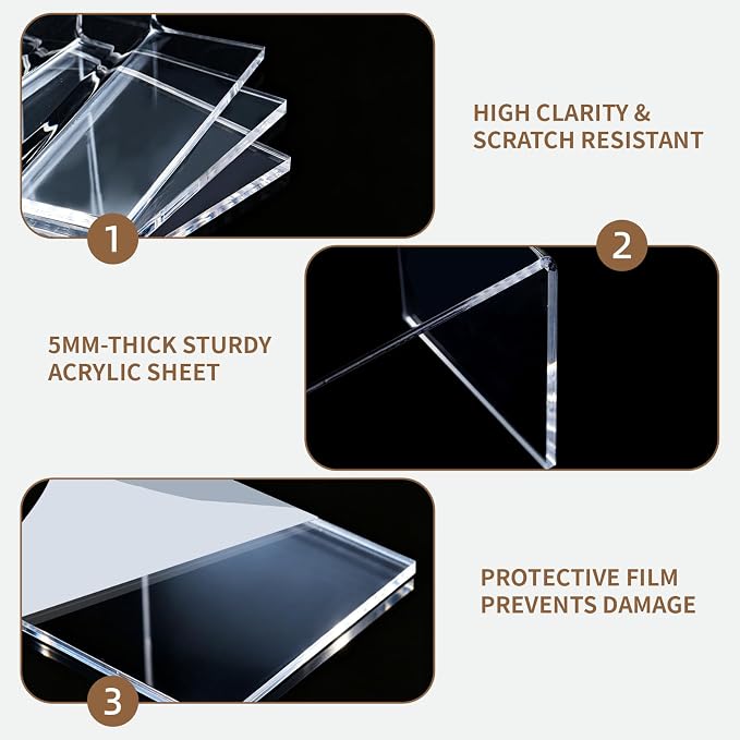 3 Tier Clear Acrylic Display Shelf Organizer, Pantry Can Rack for Food and Drinks, Tiered Stand for Perfume, Cupcakes, Cookies, Party Food, Figurines and Collectibles