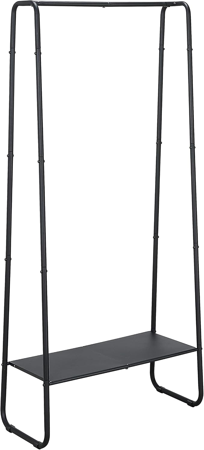 SunnyPoint Freestanding Clothes Garment Rack, Organizer Closet (BLACK)