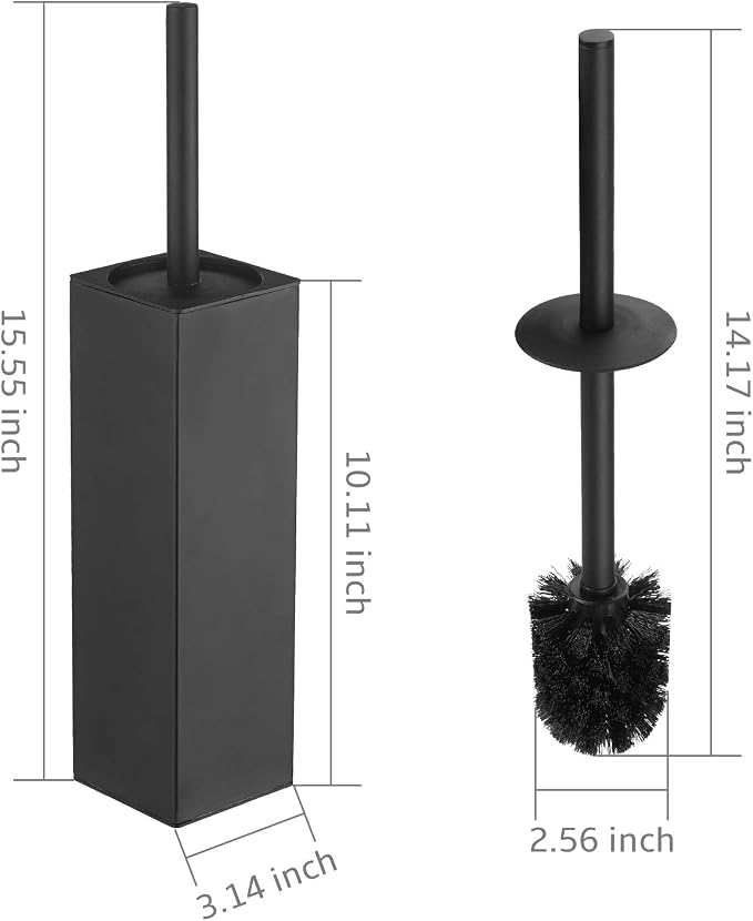 Stainless Steel Toilet Bowl Brush and Holder for Bathroom Storage Organization