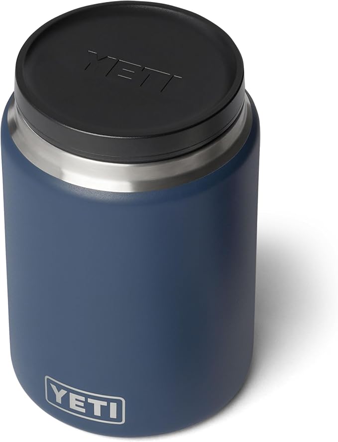 YETI Rambler 24 oz Food Jar, Vacuum Insulated, Stainless Steel, With Airtight Lid, Navy