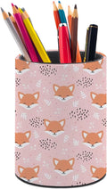 Cute Fox Pen Holder Pencil Cup for Desk Organizer | Cute Makeup Brush Holder PU Multifunctional Office Suppliesfor Decor Home Classroom School