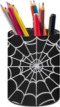 Spider Web Pen Holder Pencil Cup for Desk Organizer | Cute Makeup Brush Holder PU Multifunctional Office Suppliesfor Decor Home Classroom School