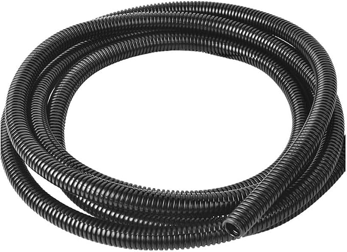 Black 1/2" inch Split Wire Loom Tubing,Alex Tech 32.8ft
