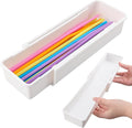 Expandable Straw Organizer – Drawer Insert for Extra Long Straws, Fits Long Straws
