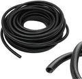 1/4 Inch Wire Loom Split Tubing - 33 ft Cord Protector Electric Wires Covers, Automotive Wire Flexible Conduit, Plastic Wire Cover(1/4"- 33ft, Black)