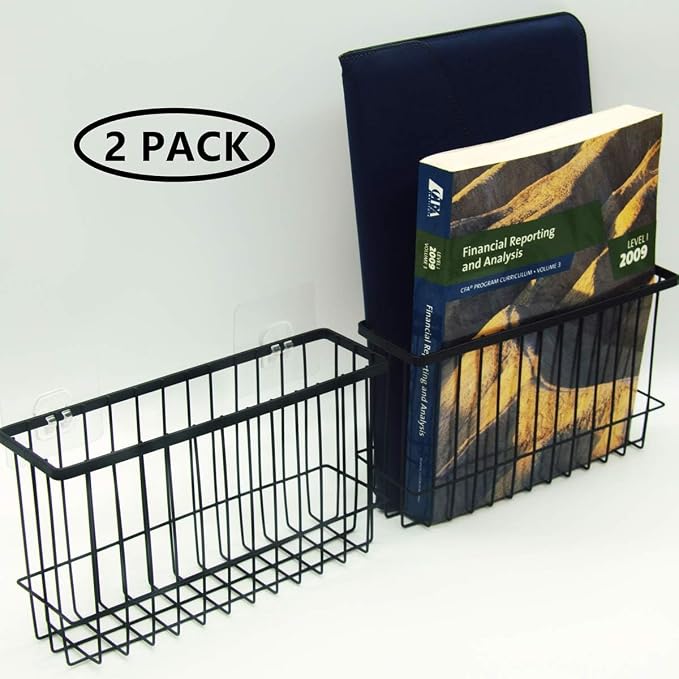 Over the Cabinet Door Organizer 2 Pack, Self Adhesive cabinet door organizer Pantry Door Organizer, Inside Cabinet Storage, Cutting Board Organizer Wall Mounted, Home Organization