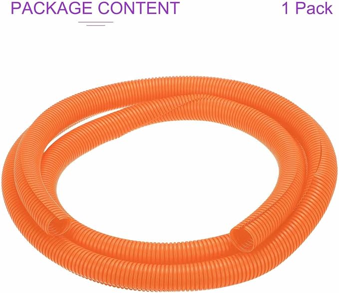 DMiotech 50ft Wire Loom Split Tubing 1 1/4 Inch(31.8mm) ID, Cord Protectors from Pet Flexible Conduit Cable Management for Office Home Garden, Orange