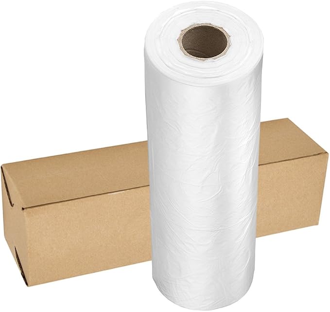 14" X 20" Plastic Produce Bag on a Roll, Clear Food Storage Bags for Bread Fruits Vegetable, 350 Bags/Roll