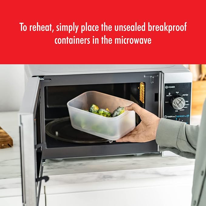 ZWILLING Fresh & Save Small Airtight Food Storage Containers with Lids, Meal Prep Containers, Plastic, BPA-Free, Semi-transparent