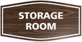 Signs ByLITA Fancy Storage Room Sign (Walnut) - Small 1 Pack
