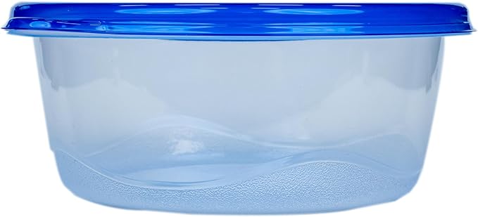 Glad GladWare Big Bowl Food Storage Containers with Lids, Large Round BPA Free Plastic Containers for Soups, Salads, and Meal Prep, Lock Tight Seal, Microwave Dishwasher Safe, 48 Oz, 3 Count