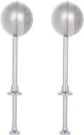 HULISEN 2-Pc Flour Duster, 304 Stainless Steel Flour Sifter for Baking | Spring-Press Handle, Dishwasher Safe, For Flour, Powdered Sugar, Fine Spices, Pick Up and Dust Flour Sifter, Gift Package